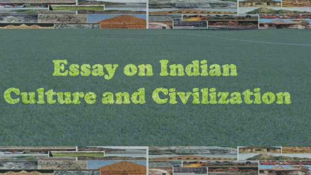 Essay on Indian Culture in English